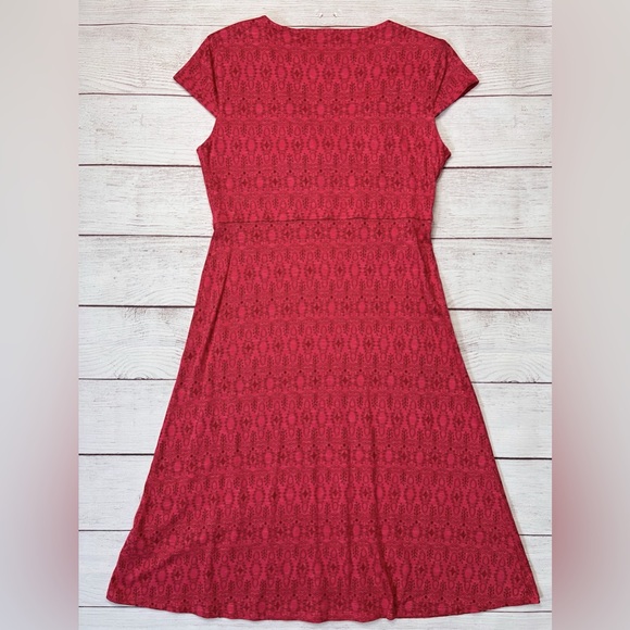 Toad&Co Red Patterned Dress - Picture 3 of 9